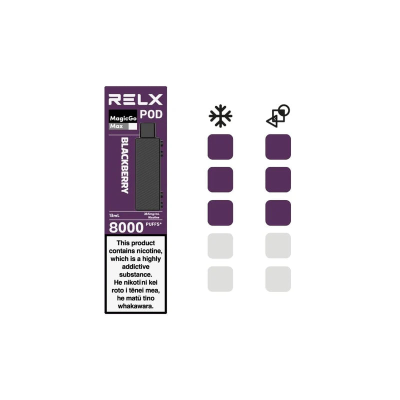 RELX MagicGo Max Pod 13ml: Blackberry - 28.5mg/mL