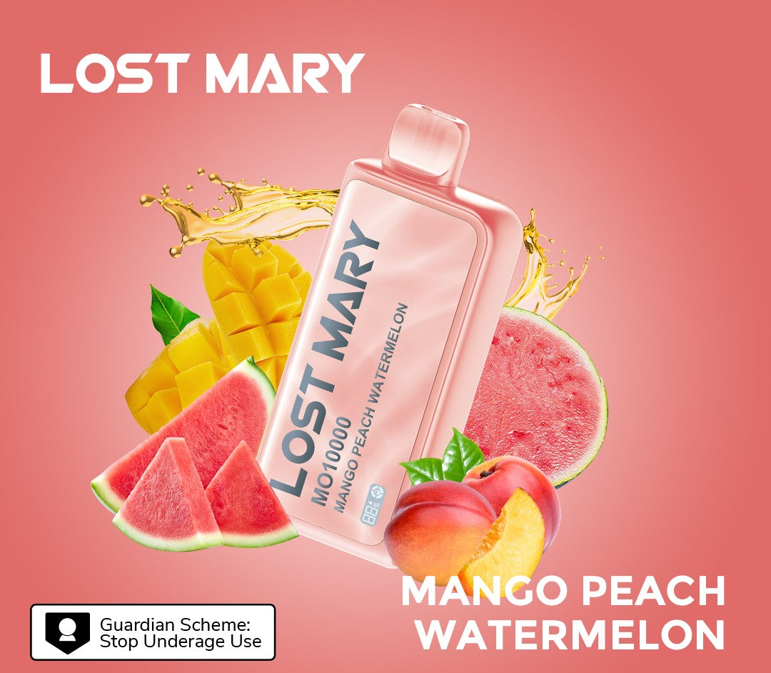 LOST MARY MO10000 Disposable 18ml 5% | Mango Peach Watermelon | マンゴーピーチスイカ