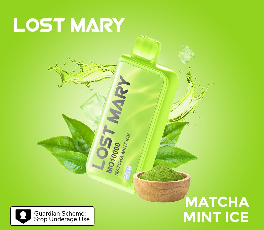 LOST MARY MO10000 Disposable 18ml 5% | Matcha Mint Ice | 抹茶ミントアイス