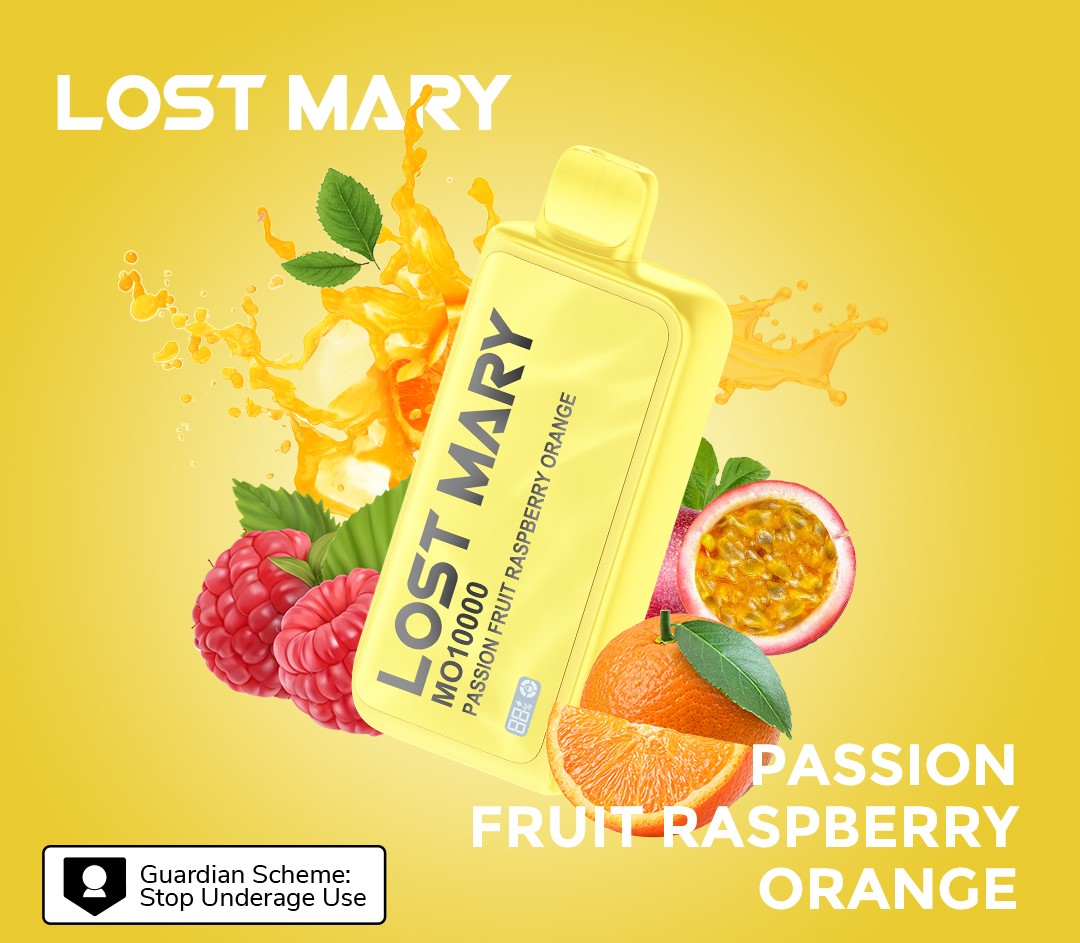 LOST MARY MO10000 Disposable 18ml 5% | Passion Fruit Raspberry Orange | パッションフルーツ ラズベリー オレンジ