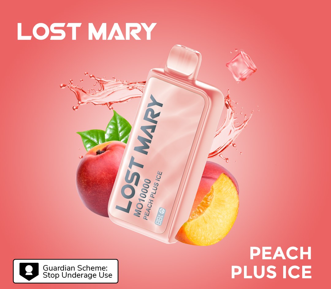 LOST MARY MO10000 Disposable 18ml 5% | Peach Plus Ice | ピーチプラスアイス