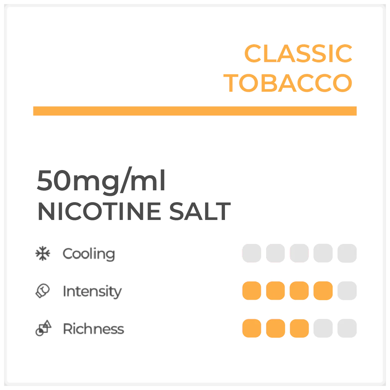 RELX Infinity 2 Pod: Classic Tobacco Nicotine Salt 50mg/ml