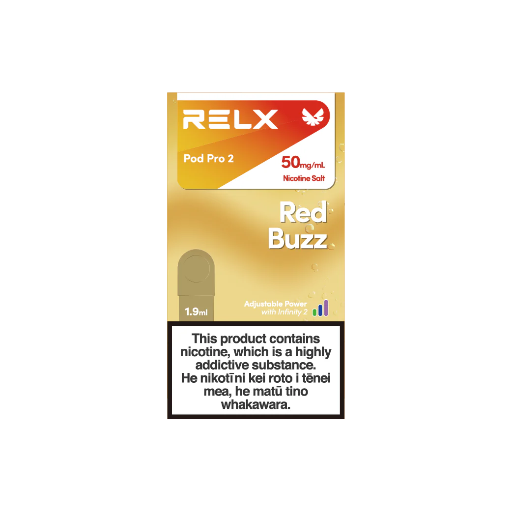 RELX Infinity 2 Pod: Red Buzz Nicotine Salt 50mg/ml