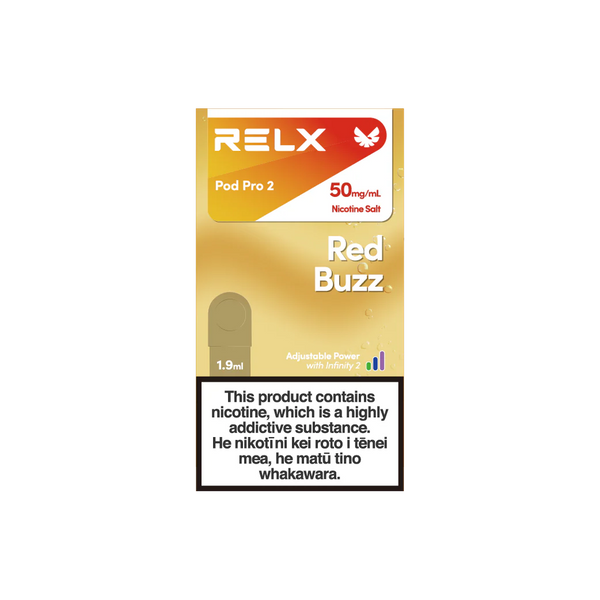 RELX Infinity 2 Pod: Red Buzz Nicotine Salt 50mg/ml