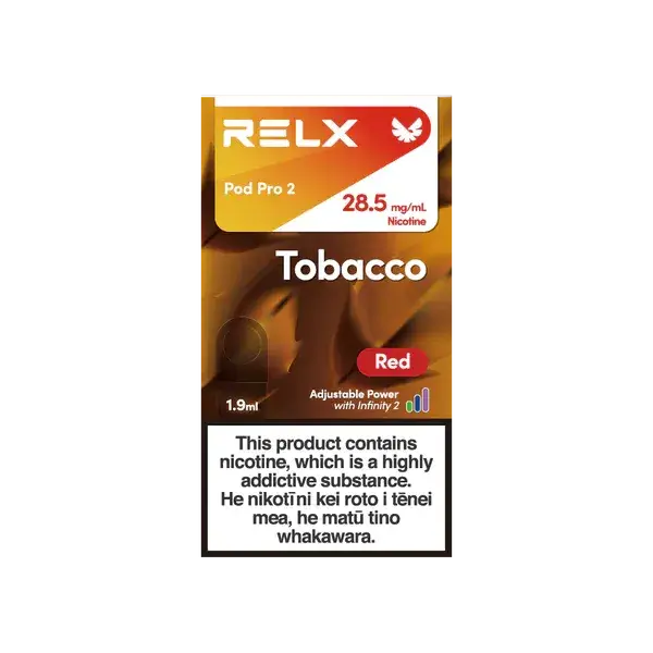 RELX Infinity2 Pod: Tobacco Red 28.5mg/mL