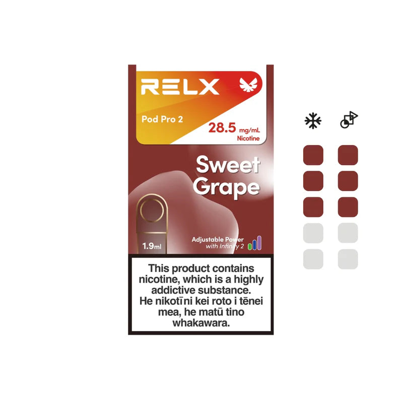 RELX Infinity2 Pod: Sweet Grape 28.5mg/mL