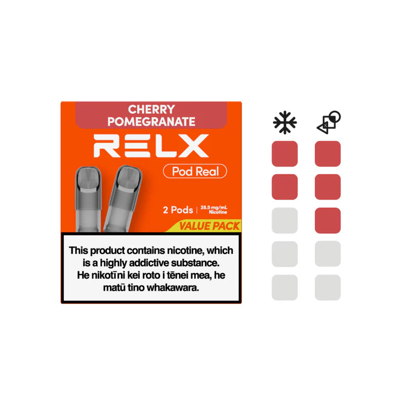 RELX Pod Real Pods 2 Pack: Cherry Pomegranate 28.5mg/mL