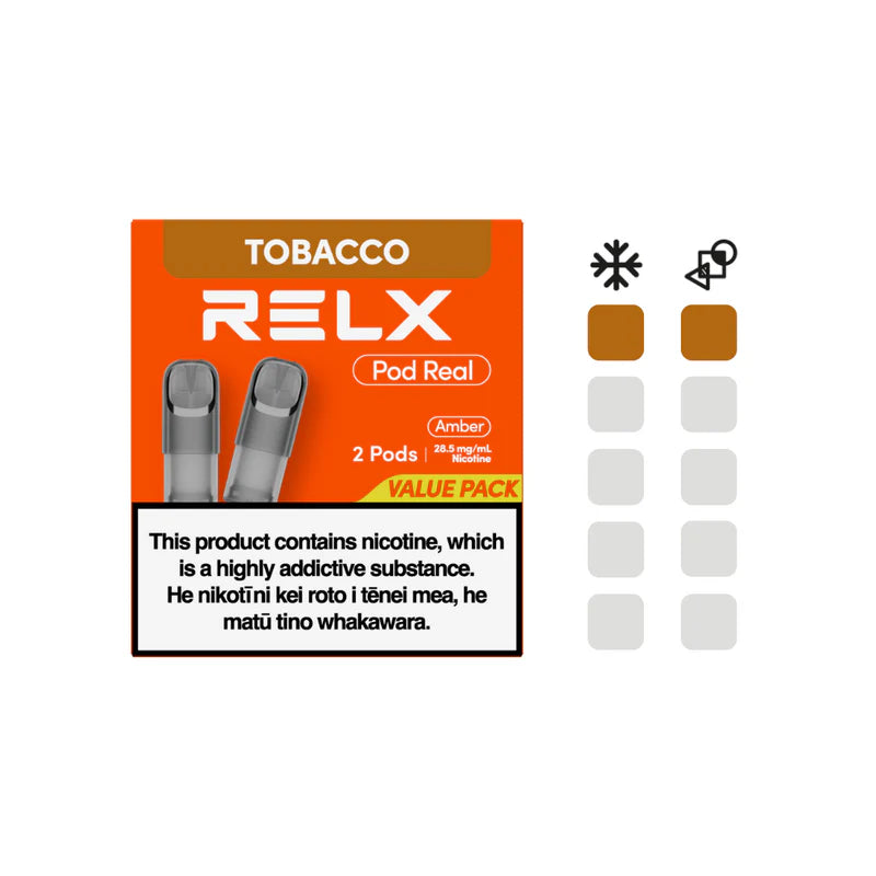 RELX Pod Real Pods 2 Pack: Tobacco