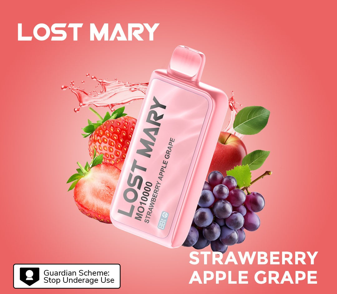 LOST MARY MO10000 Disposable 18ml 5% | Strawberry Apple Grape | ストロベリーアップルグレープ