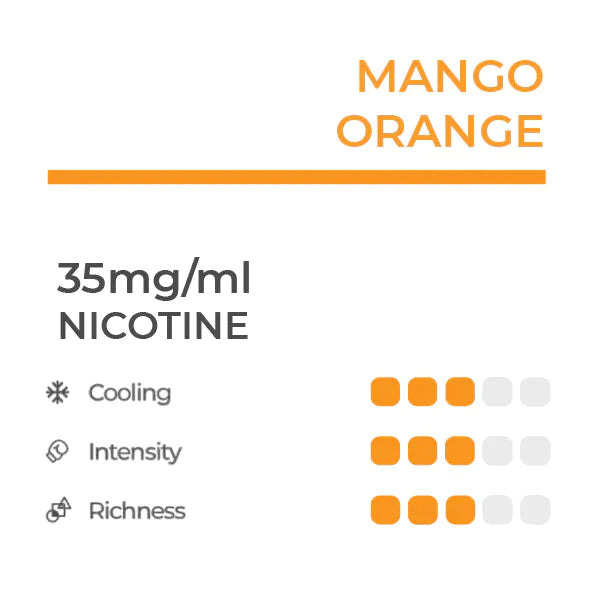 RELX Infinity Pod: Mango Orange 35mg/ml - Vape Shop New Zealand | Express Shipping to Australia, Japan, South Korea 